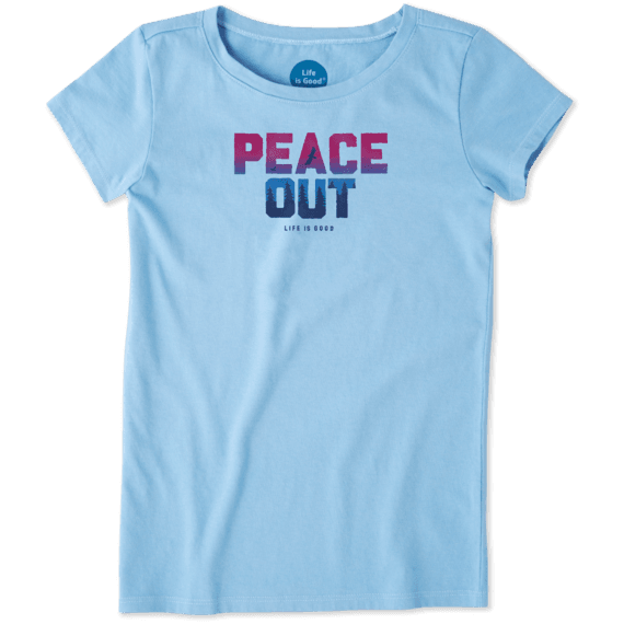 Girls Peace Out Crusher Tee Girls Peace Out Crusher Tee