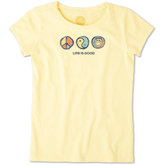 Girls Peace Yin Yang Jake Crusher Tee Girls Peace Yin Yang Jake Crusher Tee