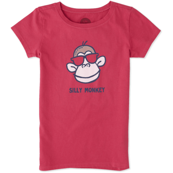 Girls Silly Monkey Crusher Tee Girls Silly Monkey Crusher Tee