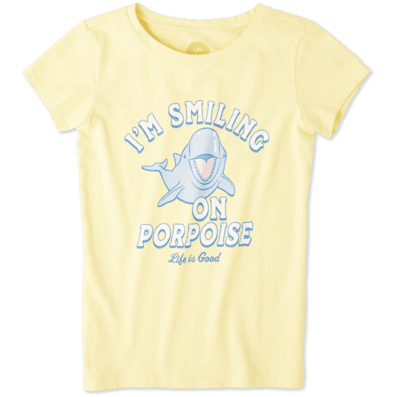 Girls Smiling On Purpoise Crusher Tee Girls Smiling On Purpoise Crusher Tee