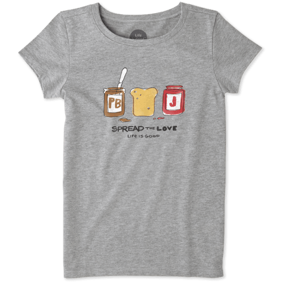 Girls Spread The Love Crusher Tee Girls Spread The Love Crusher Tee