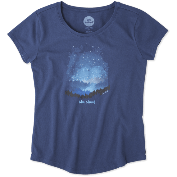 Girls Star Struck Mountains Smiling Smooth Tee Girls Star Struck Mountains Smiling Smooth Tee