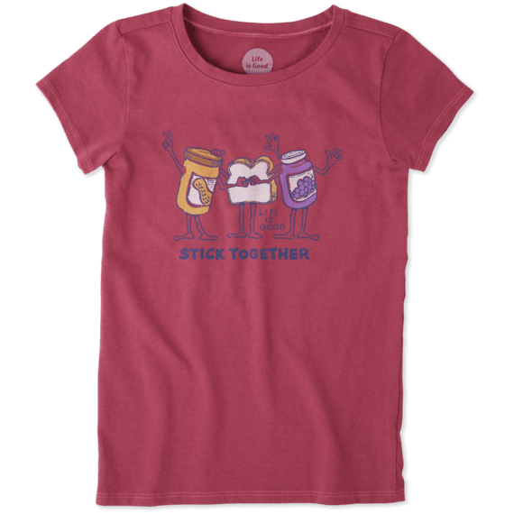 Girls Stick Together PB&J Crusher Tee Girls Stick Together PB&J Crusher Tee