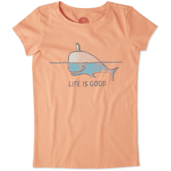Girls Whale and Penguin BFF's Crusher Tee Girls Whale and Penguin BFF's Crusher Tee