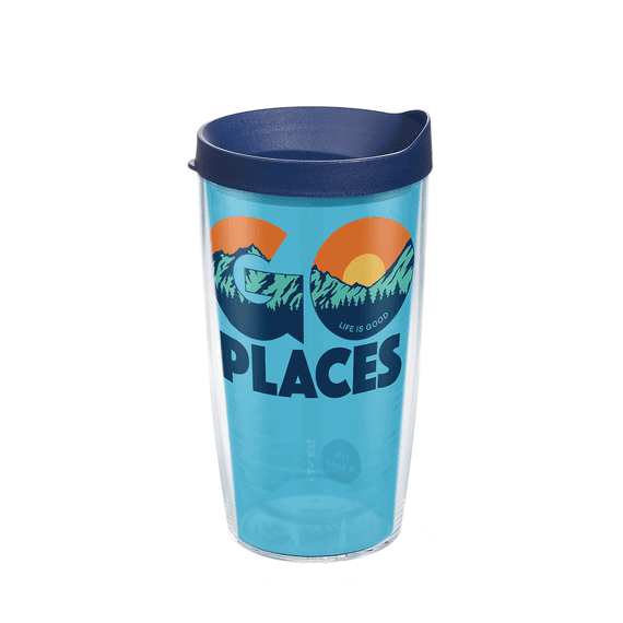 Go Places Tervis Tumbler with Lid, 16oz Go Places Tervis Tumbler with Lid, 16oz