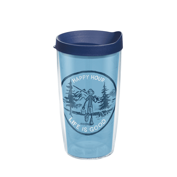 Happy Hour Fish Tervis Tumbler with Lid, 16oz Happy Hour Fish Tervis Tumbler with Lid, 16oz