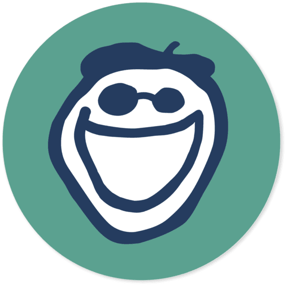 Jake 4" Circle Sticker Jake 4" Circle Sticker
