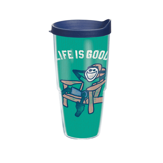 Jake Adirondack Chair Tervis Tumbler with Navy Lid, 24 oz. Jake Adirondack Chair Tervis Tumbler with Navy Lid, 24 oz.