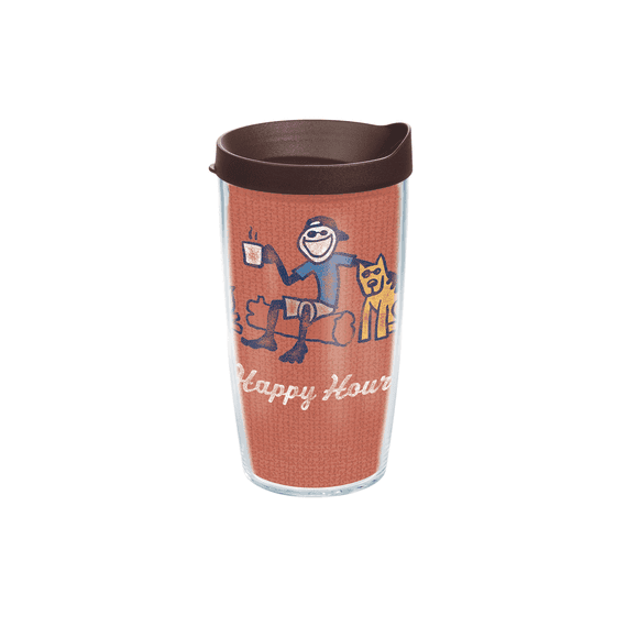 Jake Happy Hour Tervis Tumbler with Brown Lid, 16 oz. Jake Happy Hour Tervis Tumbler with Brown Lid, 16 oz.