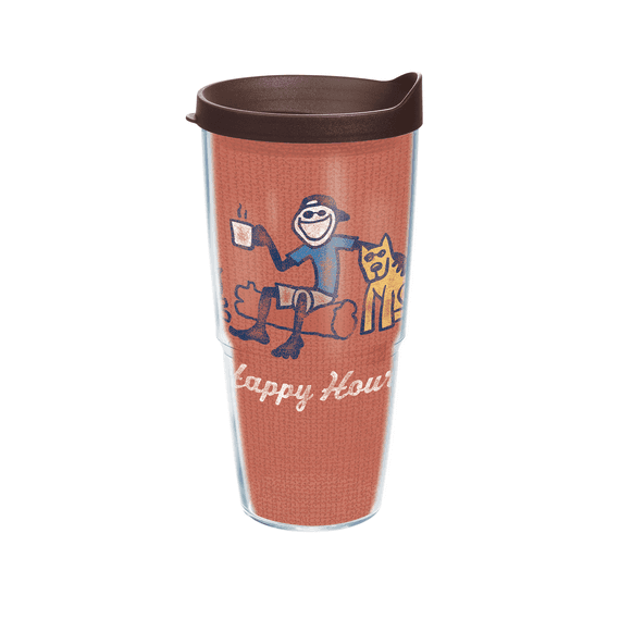 Jake Happy Hour Tervis Tumbler with Brown Lid, 24 oz. Jake Happy Hour Tervis Tumbler with Brown Lid, 24 oz.