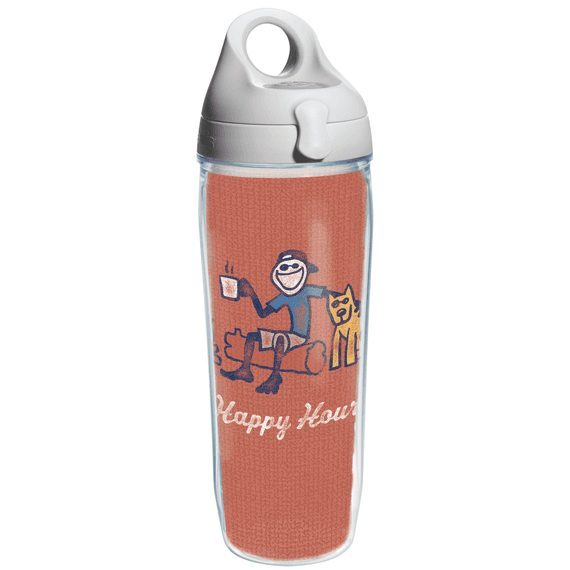 Jake Happy Hour Tervis Water Bottle with Grey Lid Jake Happy Hour Tervis Water Bottle with Grey Lid