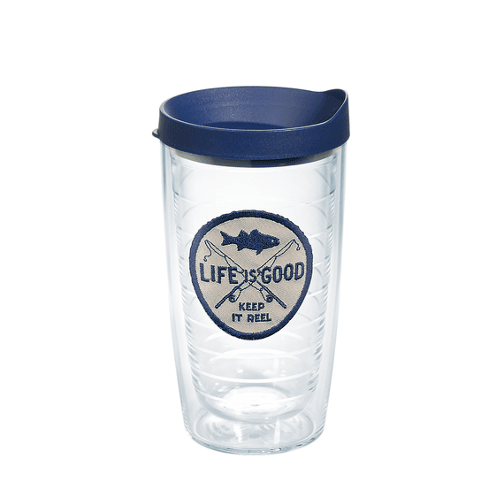 Keep it Reel Emblem Tervis Tumbler with Lid, 16oz Keep it Reel Emblem Tervis Tumbler with Lid, 16oz