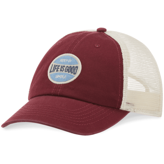 LIG Simple Coin Patch Soft Mesh Back Cap LIG Simple Coin Patch Soft Mesh Back Cap