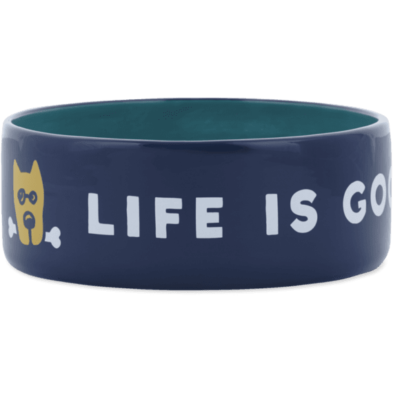 38oz Ceramic Rocket Life is Good Dog Bowl 38oz Ceramic Rocket Life is Good Dog Bowl