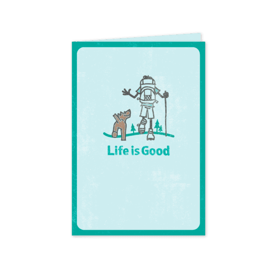 Life is Good Jake & Rocket Hike Card Life is Good Jake & Rocket Hike Card