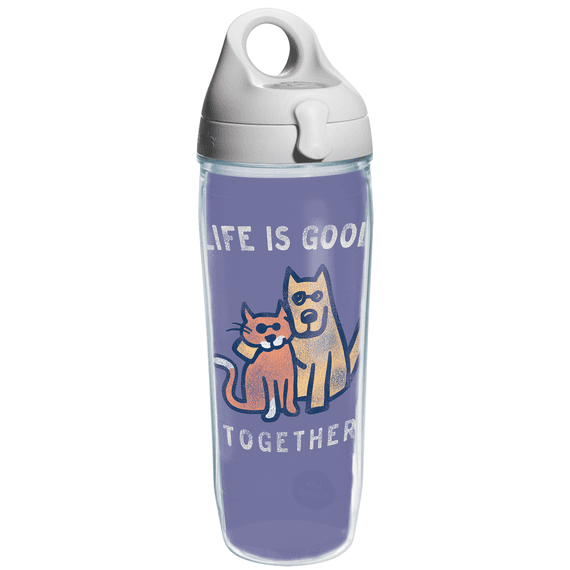 Life is Good Together Tervis Water Bottle with Grey Lid Life is Good Together Tervis Water Bottle with Grey Lid