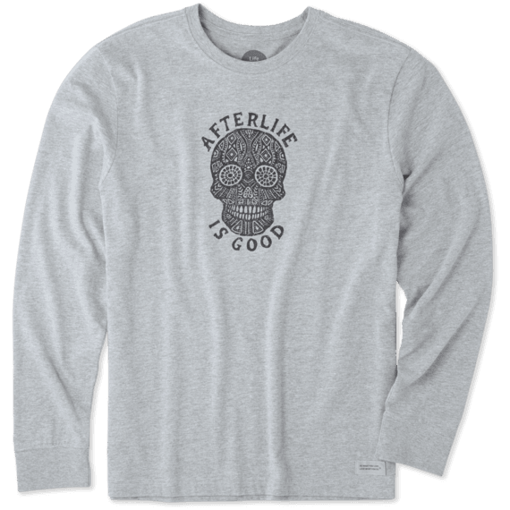 Men's Afterlife Is Good Long Sleeve Crusher Tee Men's Afterlife Is Good Long Sleeve Crusher Tee