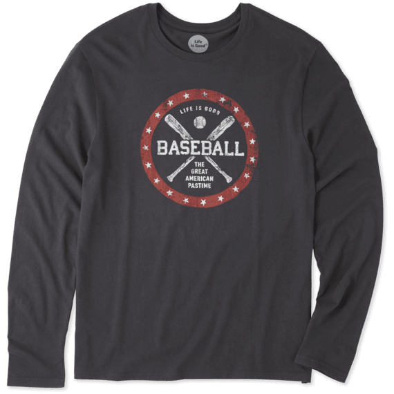 Men's American Pastime Long Sleeve Smooth Tee Men's American Pastime Long Sleeve Smooth Tee
