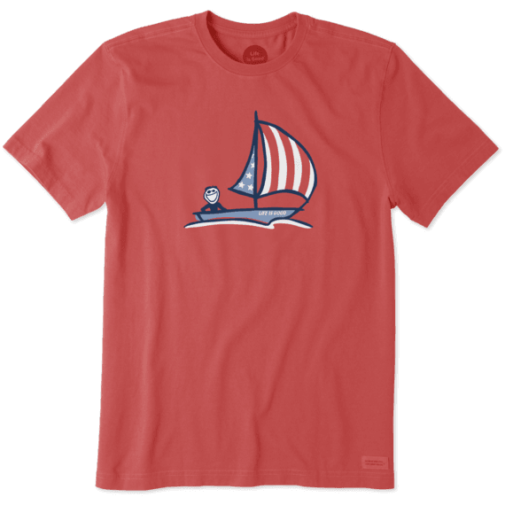 Men's Americana Sailboat Crusher Tee Men's Americana Sailboat Crusher Tee