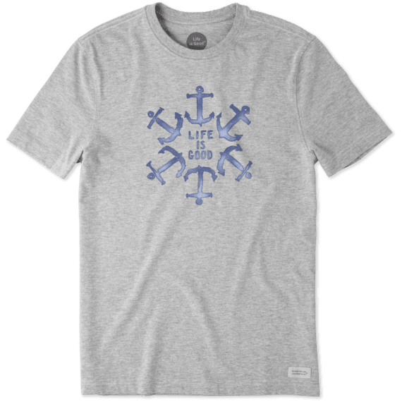 Men's Anchor Circle Life Is Good Crusher Tee Men's Anchor Circle Life Is Good Crusher Tee