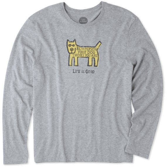 Men's Be The Dog Rocket Long Sleeve Smooth Tee Men's Be The Dog Rocket Long Sleeve Smooth Tee
