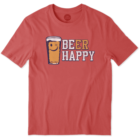 Men's Beer Happy Smooth Tee Men's Beer Happy Smooth Tee