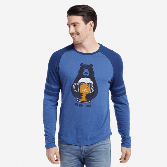 Men's Beer Hug Vintage Sport Long Sleeve Men's Beer Hug Vintage Sport Long Sleeve