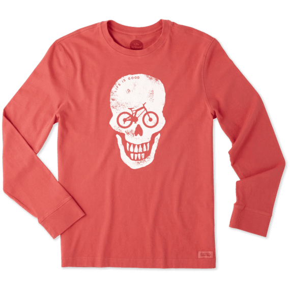 Men's Bike Skull Long Sleeve Crusher Tee Men's Bike Skull Long Sleeve Crusher Tee