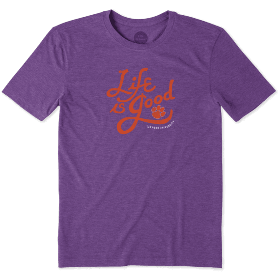 Men's Clemson Tigers Flourish Lig Cool Tee Men's Clemson Tigers Flourish Lig Cool Tee