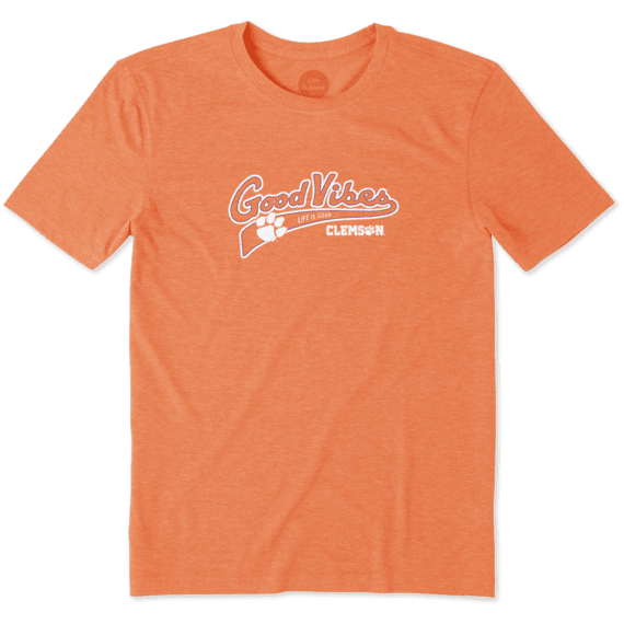 Men's Clemson Tigers Good Vibes Tailwhip Cool Tee Men's Clemson Tigers Good Vibes Tailwhip Cool Tee