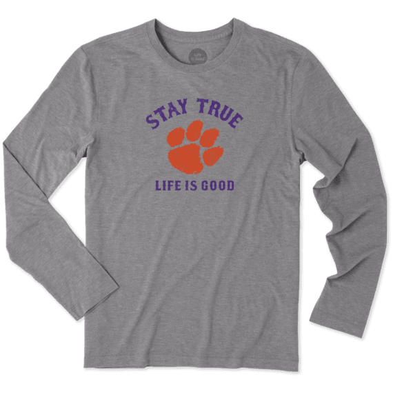 Men's Clemson Tigers Stay True Long Sleeve Cool Tee Men's Clemson Tigers Stay True Long Sleeve Cool Tee