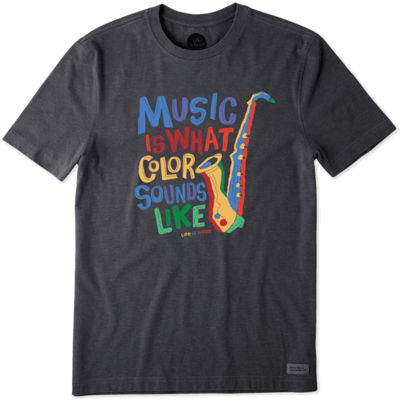 Men's Colorful Saxophone Crusher Tee Men's Colorful Saxophone Crusher Tee