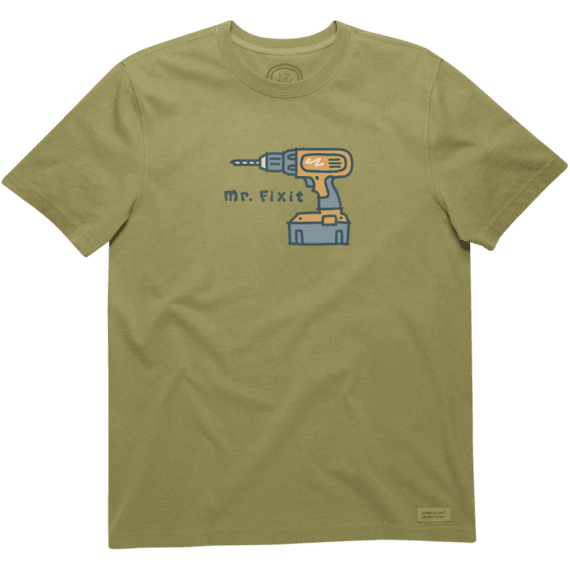 Life is Good Mens Only A Drill Crusher Tee The Life is good Company