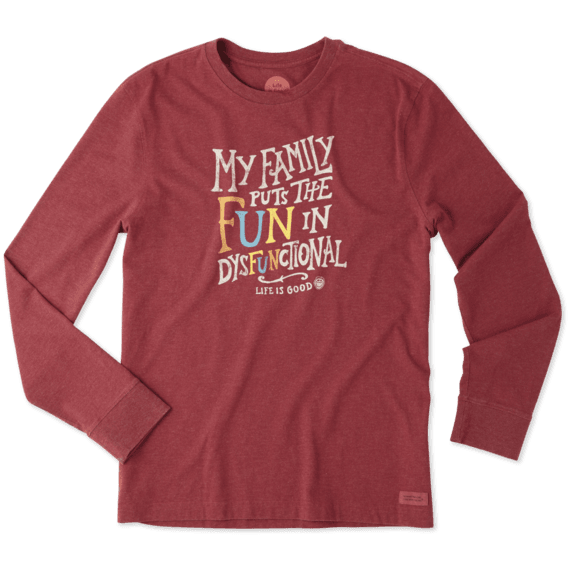 Men's Dysfunctional Fun Long Sleeve Crusher Tee Men's Dysfunctional Fun Long Sleeve Crusher Tee