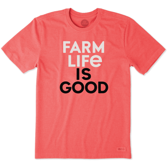 Men's Farm Life Is Good Crusher Tee Men's Farm Life Is Good Crusher Tee
