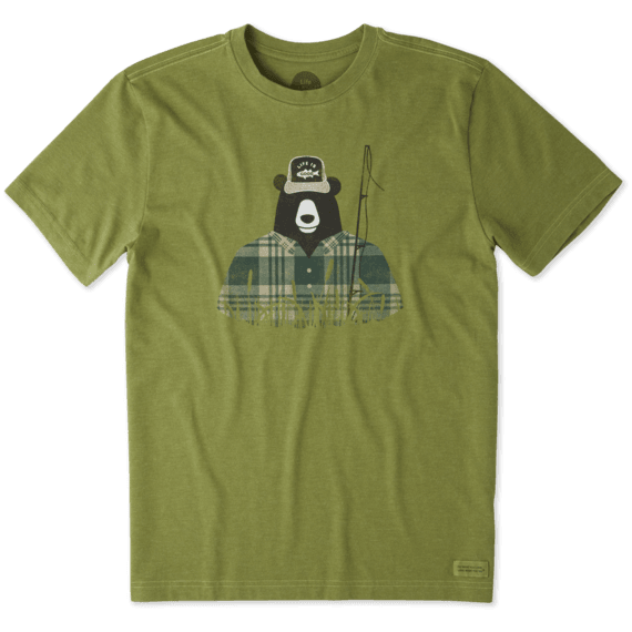 Men's Fishing Bear Crusher Tee Men's Fishing Bear Crusher Tee