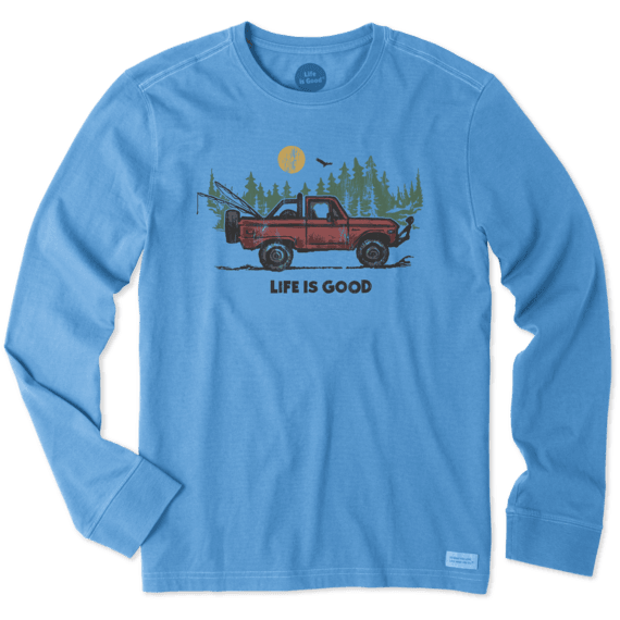 Men's Fishing Truck Long Sleeve Crusher Tee Men's Fishing Truck Long Sleeve Crusher Tee