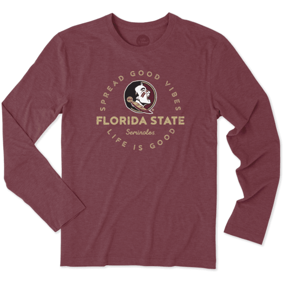 Men's Florida State Good Vibes Long Sleeve Cool Tee Men's Florida State Good Vibes Long Sleeve Cool Tee