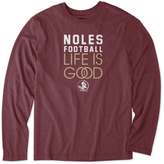 Men's Florida State Infinity Football Long Sleeve Cool Tee Men's Florida State Infinity Football Long Sleeve Cool Tee