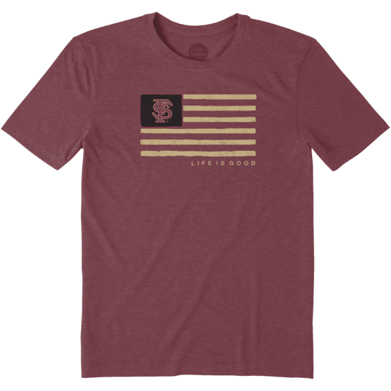 Men's Florida State Team Flag Cool Tee Men's Florida State Team Flag Cool Tee