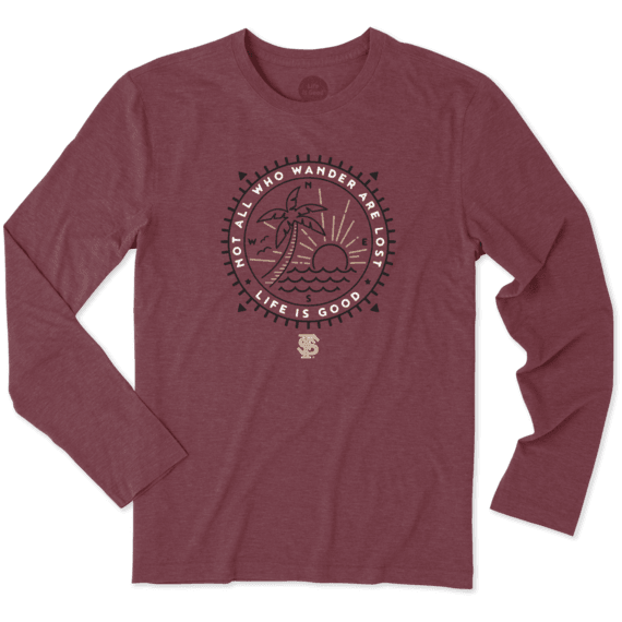 Men's Florida State Wander Scene Long Sleeve Cool Tee Men's Florida State Wander Scene Long Sleeve Cool Tee