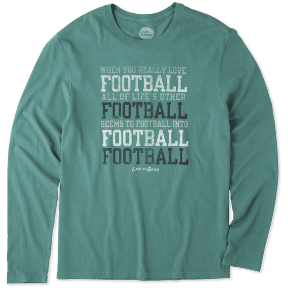 Men's Football Long Sleeve Smooth Tee Men's Football Long Sleeve Smooth Tee