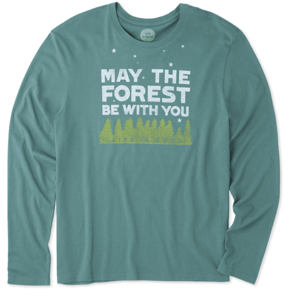 Men's Forest Be With You Long Sleeve Smooth Tee Men's Forest Be With You Long Sleeve Smooth Tee