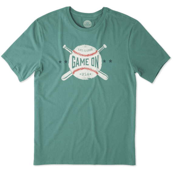 Men's Game On Baseball Smooth Tee Men's Game On Baseball Smooth Tee