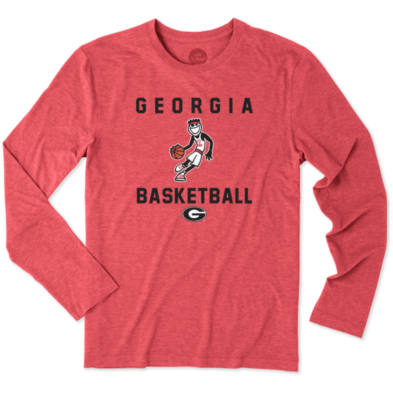 Men's Georgia Bulldogs Jake Athlete Long Sleeve Cool Tee Men's Georgia Bulldogs Jake Athlete Long Sleeve Cool Tee