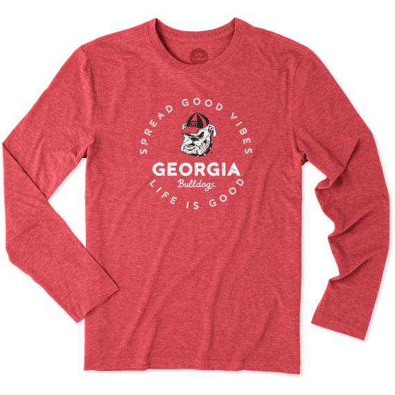 Men's Georgia Good Vibes Long Sleeve Cool Tee Men's Georgia Good Vibes Long Sleeve Cool Tee