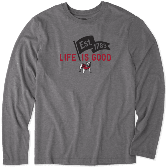 Men's Georgia Pennant Long Sleeve Cool Tee Men's Georgia Pennant Long Sleeve Cool Tee