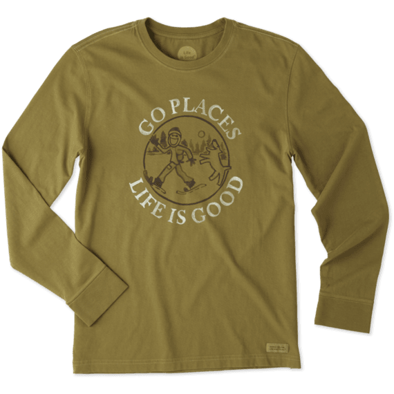 Men's Go Places Snowshoe Long Sleeve Crusher Tee Men's Go Places Snowshoe Long Sleeve Crusher Tee
