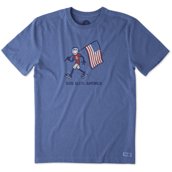 Men's God Bless America Crusher Tee Men's God Bless America Crusher Tee