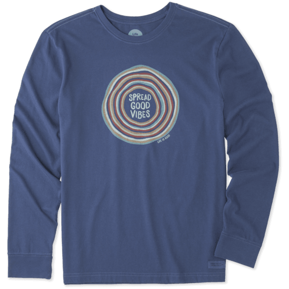 Men's Good Vibes Ripple Long Sleeve Crusher Tee Men's Good Vibes Ripple Long Sleeve Crusher Tee